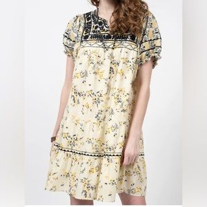 Sister Mary | XL | Patsy Mum Dress | Yellow Black & White